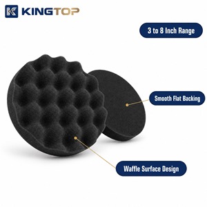 Tampon de polissage rotatif en mousse Kingtop haute performance 150 mm DA - Tampon de polissage en mousse - Tampon de découpe en microfibre robuste - Product Image 3