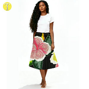 Nuevo Vestido Largo de Verano con Flores de Hibisco para Mujer, Estilo Isleño Hawaiano, Poliéster de Alta Calidad - Product Image 4