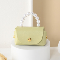 Mini porte-clés créatif en cuir PU, accessoires pendentifs, sac à perles et porte-monnaie pour sacs cadeaux d'enfants