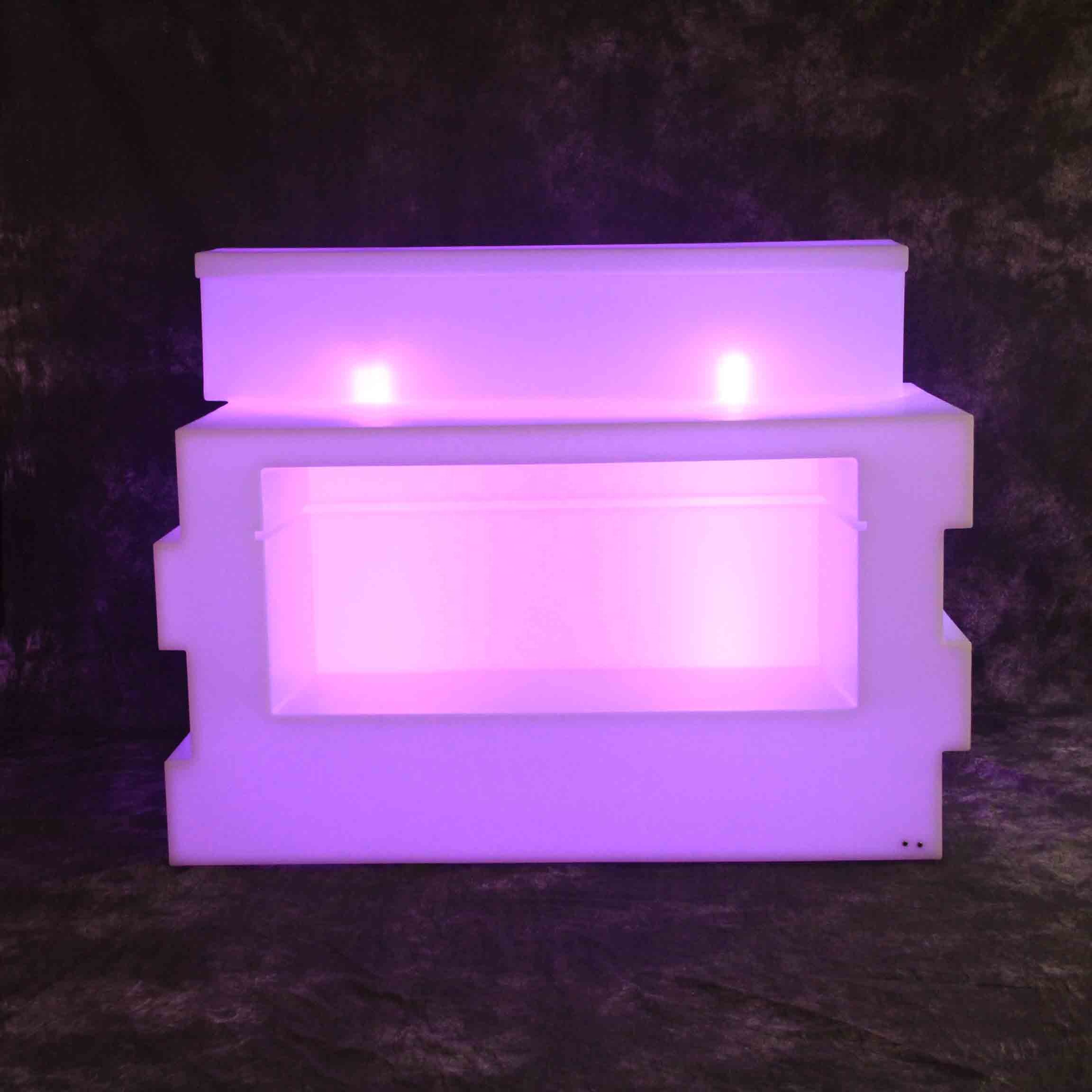 LED bar ktv bar counter plastic material high quality lighting bar counter