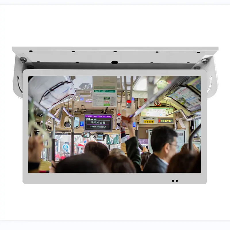 Wholesale price 19 inch bus digital screen ceiling mount monitor bus LCD advertising screen