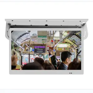 도매 가격 19 인치 버스 디지털 스크린 천장 마운트 모니터 버스 LCD 광고 화면