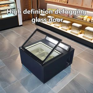 Self-Service portatile Open-Door piccolo Desktop taglio spesso Yogurt Display gelato refrigeratore congelatore - Product Image 5