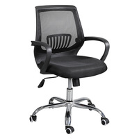 Chaise de bureau ergonomique en maille respirante et confortable pour le commerce extérieur, réglable en hauteur, pivotante et fixe