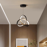 Plafonniers d'intérieur modernes en acrylique à LEDs en métal créatif encastré pour l'entrée du couloir de l'allée-Lustres suspendus