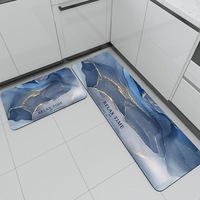 Juego de Alfombrillas de Cocina de Tierra de Diatomeas con Diseño Nórdico, Rectangulares, Antideslizantes, Absorbentes de Agua, Fáciles de Limpiar, para el Hogar