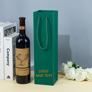 Bolsas de Vino de Papel Kraft con Cordón, Personalizadas con Logotipo, Gruesas, <span class=keywords><strong>para</strong></span> Regalos Navideños, Recuerdos de Fiesta, en Oferta - Product Image 2
