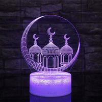 Lampe de nuit 3D en forme de cœur, lampe à illusion avec base craquelée, lampe de table LED à commande tactile USB, décoration de chambre personnalisée, cadeau pour enfants