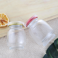 Bocaux en verre transparent de haute qualité, vides et scellés, de 80 ml, 120 ml, 180 ml, 360 ml, pour confiture, nid d'oiseau, pudding, miel, en portions.