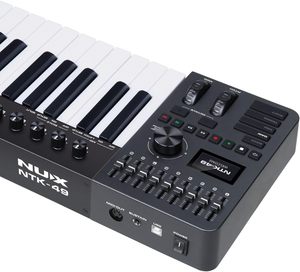 Controlador de Teclado <span class=keywords><strong>MIDI</strong></span> USB NUX NTK-49, 9 Faders, 8 Perillas de Control, Panel de Control de Ratón Integrado, Múltiples Funciones Creativas - Product Image 4