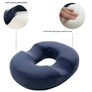 Cojín Ergonómico <span class=keywords><strong>de</strong></span> <span class=keywords><strong>Espuma</strong></span> Viscoelástica en Forma <span class=keywords><strong>de</strong></span> Donut, Alivio del Dolor <span class=keywords><strong>de</strong></span> Coxis y Hemorroides, Cojín <span class=keywords><strong>de</strong></span> Asiento para Coche, Silla <span class=keywords><strong>de</strong></span> Oficina y Personas Sedentarias - Product Image 4