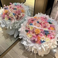 Buket Sabun Mawar Gaya Bunga Awet Buatan Tangan Terinspirasi Dopamin, Hadiah Ulang Tahun Hari Valentine untuk Pacar, Romantis