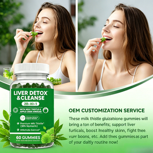 Gummies Détox <span class=keywords><strong>Foie</strong></span> au Chardon-Marie : Nettoyage Sain du <span class=keywords><strong>Foie</strong></span>, Soutien à la Perte de Poids, Naturel, Adultes, Dosage 2 Gummies par Jour - Product Image 6