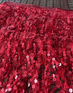 Jupe de danse orientale bohème à sequins et franges à 4 couches pour Halloween, écharpe de hanche pour performance, couvre-taille - Product Image 3