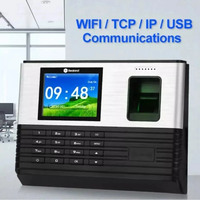 Wifi RFID 2,8 pulgadas Biométrico de huellas dactilares Tiempo DE ASISTENCIA TCP/IP USB Oficina Check-In Sistema Real Reloj de tiempo Software gratuito