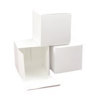 Boîte en verre pour bougie en papier blanc uni de luxe personnalisée, emballage noir pliable à plat, emballage de dessin animé blanc, bougies