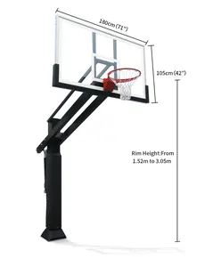 S029T 72 inç zemin basketbol potası ayarlanabilir basketbol standı