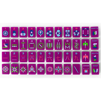 Holly Jolly Ensemble de Mahjong Américain de Noël de Luxe à 5 Niveaux, 160 Tuiles en Acrylique, Portable, Design Festif Casse-Noisette, Idéal pour un Cadeau