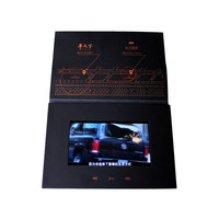 Carpeta de Cuero para Vídeos con Pantalla LCD, Cuaderno con 10 Botones, Ayuda Audiovisual para Entrenamiento de Mindfulness, Regalo