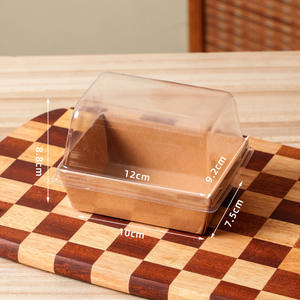 Cake Roll Packaging Box - Swiss <strong>Dream</strong> Roll Transparent Individual Packaging Box for Baking - Cut Into Pieces Small Cake - Product Image 6
