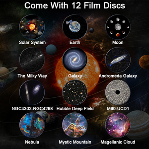 Projecteur d'ambiance LED rechargeable blanc et noir 4K HD USB Type-C pour projection de films, ciel étoilé, aurore <span class=keywords><strong>romantique</strong></span> - Product Image 4