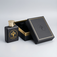 Flacon de parfum rectangulaire en verre à vaporiser, vente chaude, 30 ml, 50 ml, 100 ml, personnalisation du logo, flacon de parfum en verre avec boîte personnalisée