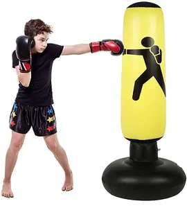 Inflatable Pvc Bob Đấm Túi Đấm Bốc Đứng Đào Tạo Đấm Bốc Mục Tiêu Túi Cho Người Lớn Hoặc Trẻ Em