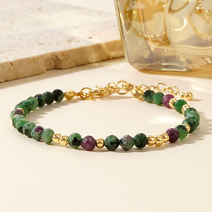 Wholesale Manufacturer Stainless Steel Handmade Gemstones Colorful Natural <b>Stone</b> <b>Beads</b> Bracelets - Product Image 4