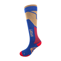 Chaussettes de football athlétiques en maille tricotée avec zones ventilées, soutien de la voûte plantaire, orteil et talon renforcés, pour sports de plein air