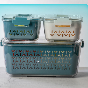 3.2 L Kitchen Airtight Large Capacity Storage Container Plastic Transparent Fresh Box Refrigerator Preservation Box