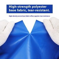 Toile cirée épaissie en tissu de pare-soleil d'auvent de camion de bâche extérieure imperméable à la pluie résistante aux hautes températures pour l'utilisation de sac de tente