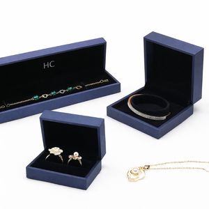 Caja de Joyería de Diseño, Caja de Regalo de Joyería de Cuero PU Personalizada de Lujo, Inserto Flocado, Estampado en Relieve, Logotipo Personalizado, Precio al por Mayor - Product Image 3