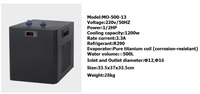 Mini-refroidisseur d'eau 1HP 2600W 220V avec évaporateur en titane, économie d'énergie, pour aquaculture, hydroponie, pisciculture, OEM Sanyo