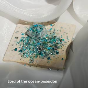 Hisenlee <span class=keywords><strong>12</strong></span> série dieu primaire bricolage Vase remplissage 10g femme Imitation perle verre pierre accessoires mixtes avec strass - Product Image 5