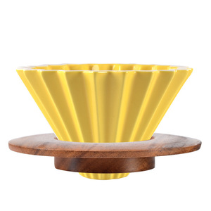 ถ้วยเซรามิกตัวกรองกาแฟดริปแบบพับ,ที่กรองกาแฟชงกาแฟชงกาแฟแบบบาริสต้ากลางแจ้งถ้วยกรองกาแฟอุปกรณ์เสริม - Product Image 3