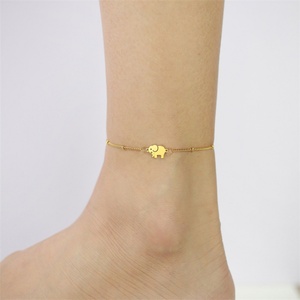Best Selling Body Chain Jewelry Stainless Steel Gold Plated <b>Elephant</b> Chain Jewelry Bracelet - Product Image 3