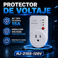 Protecteur de surtension et de sous-tension monophasé AC HJ-2155, prise américaine 120V 15A, pour réfrigérateur