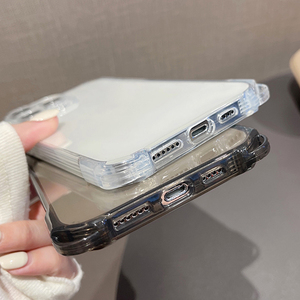 Funda de teléfono transparente ultrafina anticaída de cuatro esquinas para iPhone 15 14 <span class=keywords><strong>13</strong></span> 12 11 Pro Max Tpu funda protectora suave - Product Image 6