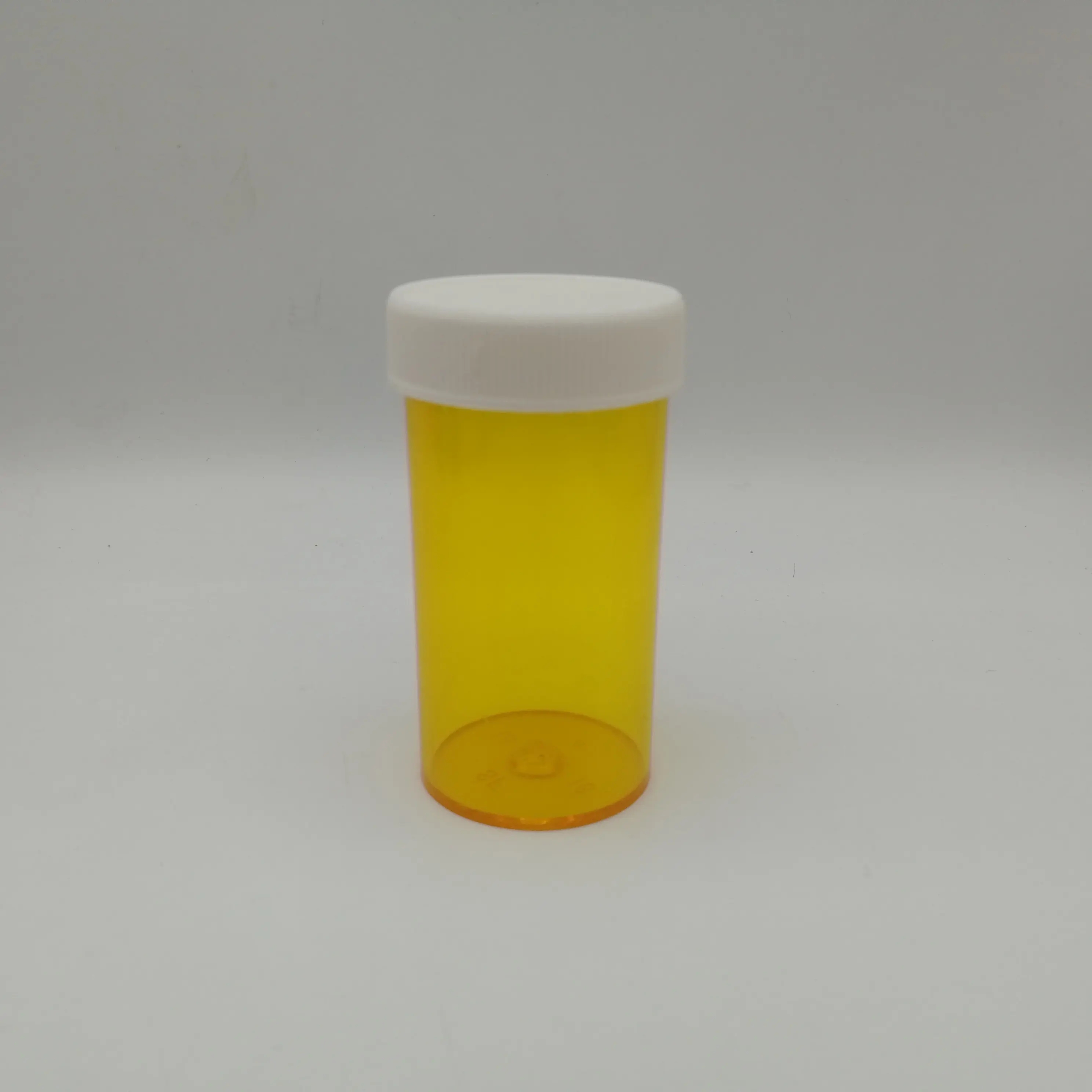 30DR 60DR HDPE สกรูสีขาวยาแคปซูลขวดยาตามใบสั่งแพทย์พร้อมฝาพลาสติก PP