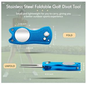 Stainless Steel <b>Golf</b> Divot Repair Tool with Magnetic Button ,<b>Ball</b> Marker Divot Tool for Golfers <b>Golf</b> Prizes - Product Image 3