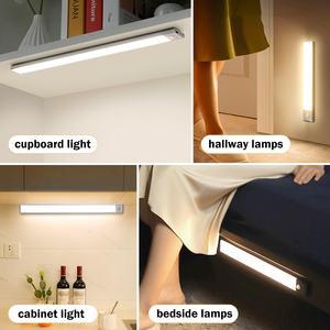 Luz LED con Sensor de Movimiento, Recargable por USB, Ultrafina, Moderna, de 3 Colores y Regulable, para Interiores, Cocina, Armario, Venta al Por Mayor - Product Image 4