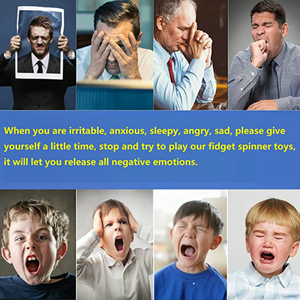 Luminous Anti-Anxiety Fidget <strong>Spinner</strong> Metal Fidget <strong>Spinner</strong> <strong>Figit</strong> Hand Toy for Relieving Boredom ADHD Anxiety - Product Image 6