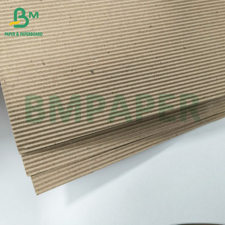 Recyclable Brown Corrugated Cardboard Sheet B flute E flute For Shipping Boxes Strong Fluting Paper