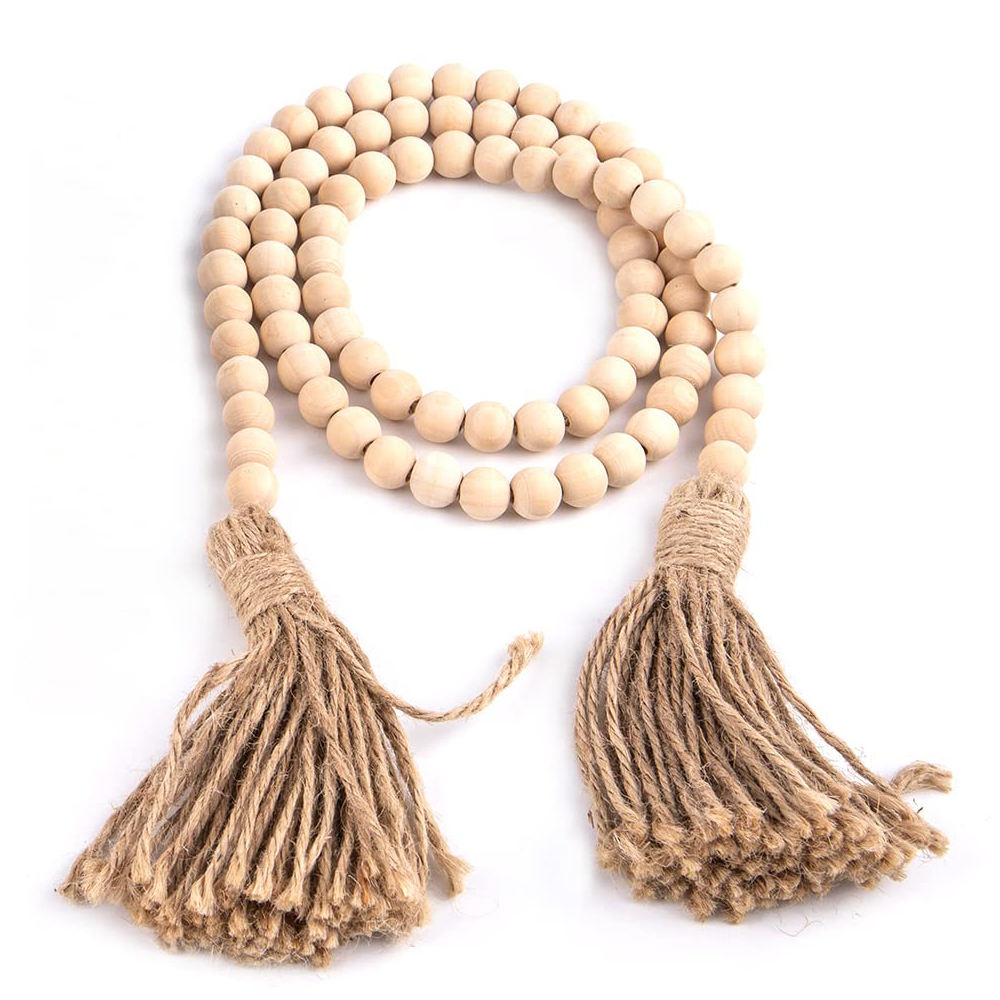 100CM wood bead garland