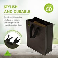 Wholesale Cheap Ivory Craft Kraft Board Handmade Embossed Laminated HotStamped Surface Gift Paper Packaging Bag Red Green Black