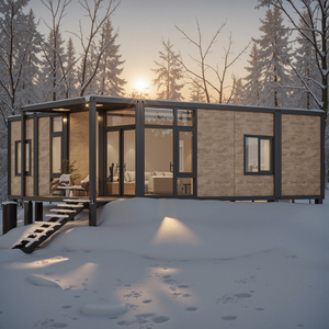 Maison de conteneur détachable de luxe de 20 à 40 pieds, maison <span class=keywords><strong>mobile</strong></span> à 2 chambres avec toilettes, résistante au froid, modulaire, portable, préfabriquée - Product Image 4