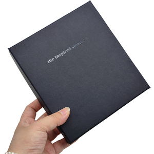 Boîtes cadeaux personnalisées en carton avec impression UV, couvercle et base noirs, pour bijoux, ceintures en cuir, emballage de luxe - Product Image 6