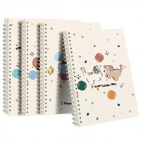 Bloc-notes A5 personnalisé avec logo, couverture rigide, imitation cuir, carnet rétro, 60 feuilles, papeterie professionnelle, cadeau d'affaires