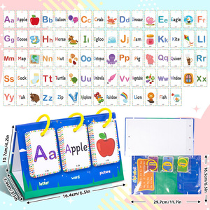 Offre Spéciale : Cartes Éducatives pour Enfants – Apprentissage des 78 Lettres de l'Alphabet, Animaux et Plantes, Cartes Cognitives <span class=keywords><strong>ABC</strong></span> en Anglais - Product Image 4