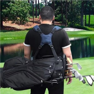 Free Sample Factory wholesale Golf <b>Bag</b> <b>Strap</b> <b>Replacement</b> Comfort Double Shoulder Adjustable <b>Strap</b> Padded Golf Carrying <b>Bag</b> <b>Strap</b> - Product Image 2